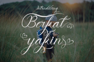 Berkat Yakin: A Sweet, Delicate Handwritten Font for Thoughtful Branding