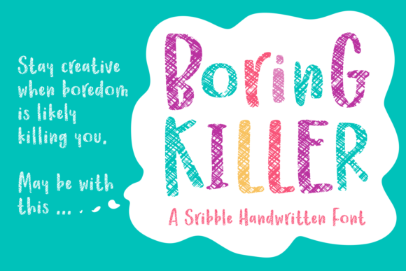 Boring Killer: A Script Amp Font That Feels Like Hand-Drawn Magic