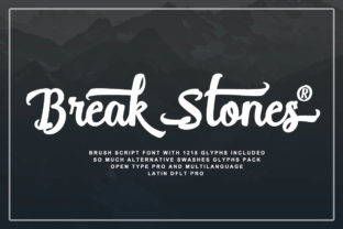 Break Stones: A Playful Script Font for Creative Branding