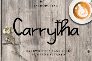 Carrytha: A Handwritten Font with Editorial Grace