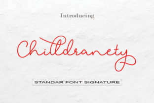 Chilldranety: A Script Font with Signature Elegance