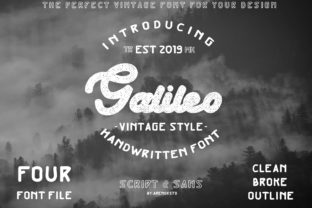 Galileo: A Bold Script Font for Crafters and Product Creators