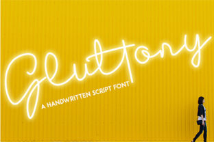 Gluttony: A Handwritten Font That Makes Your Brand Feel Intentional