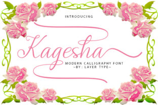 Kagesha: A Delicate Script Font for Thoughtful Editorial Design