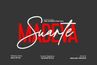 Madeva Suarte: A Bold Script Font Duo for Distinctive Branding