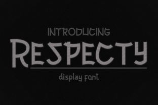 Respecty: A Playful Script Font for Editorial Design