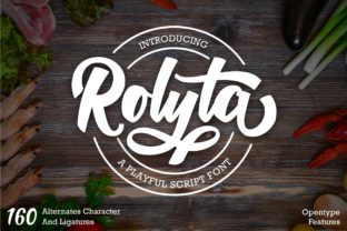 Rolyta: A Bold Script Font for Editorial Design