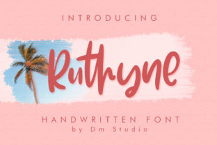 Ruthyne: A Script Font for Modern Editorial Design