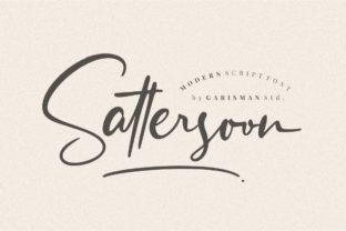 Sattersoon: A Luxurious Script Font for Modern Web Design